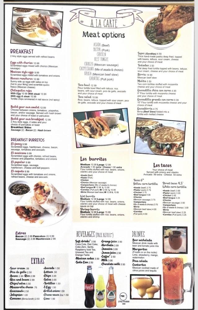 Mi Casita llc Authentic Mexican Food Menu image 1