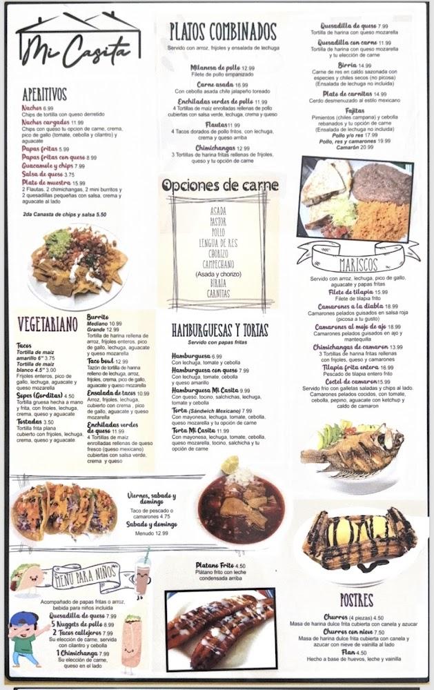 Mi Casita llc Authentic Mexican Food Menu image 4